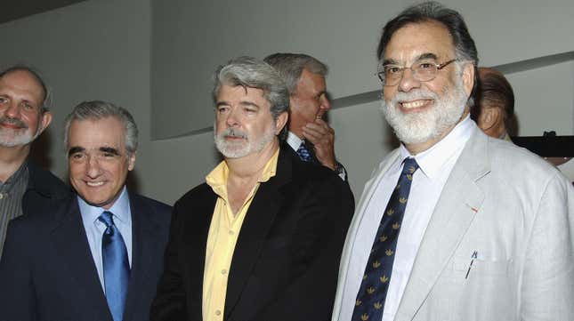Von links: Brian De Palma, Martin Scorsese, George Lucas, Francis Ford Coppola 
